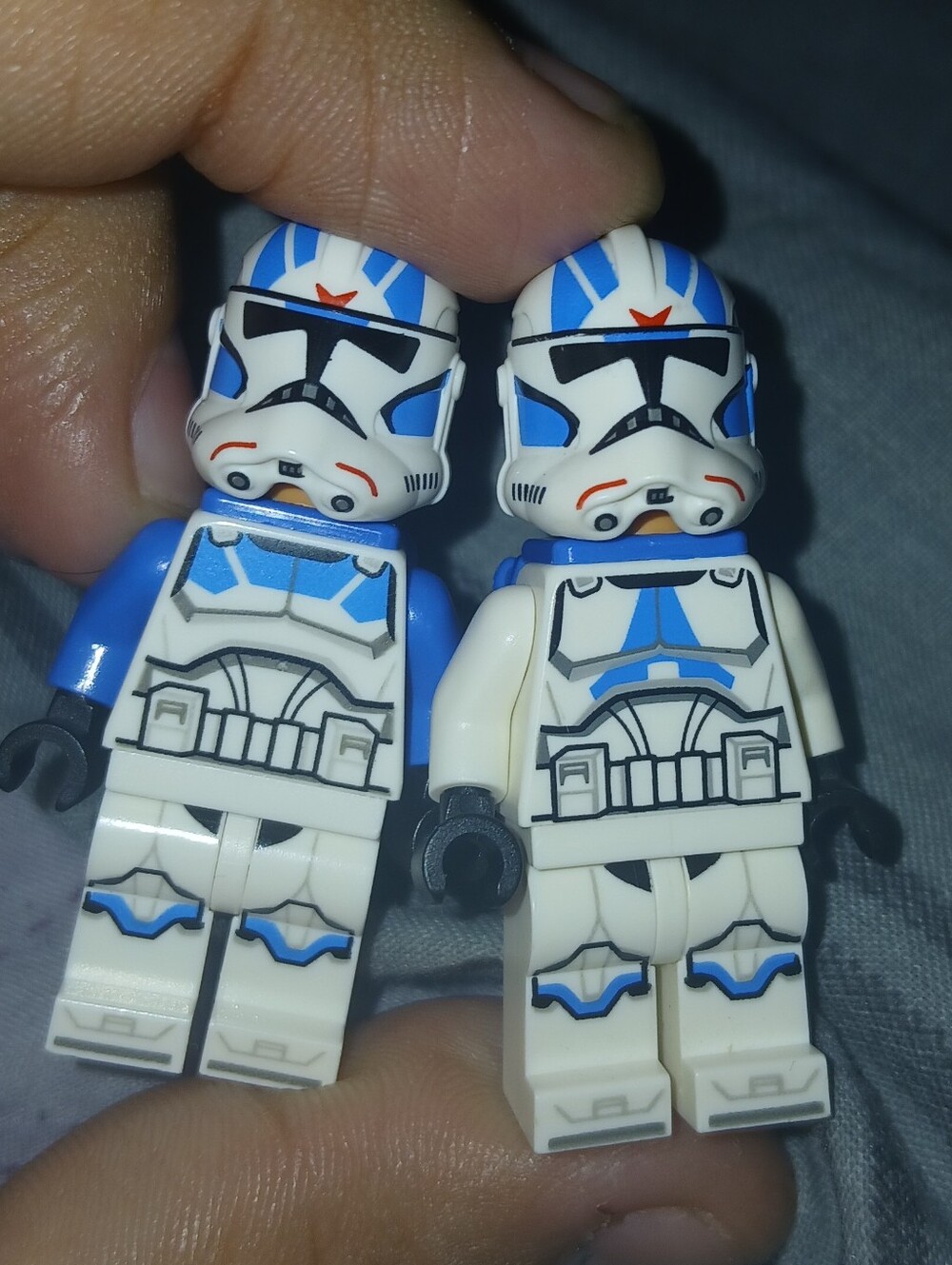 Lego Blue and White Clone Trooper Minifigures - 2 Pack